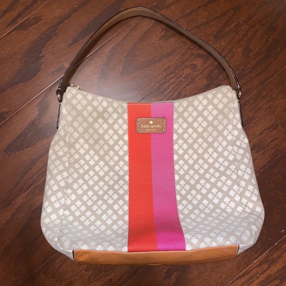 kate spade Handbags - (Final) Kate Spade Classic Tan/Brown Canvas  tote